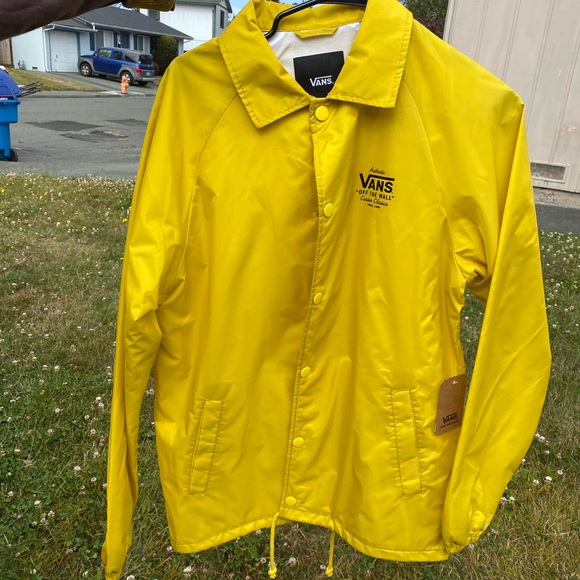 vans yellow raincoat